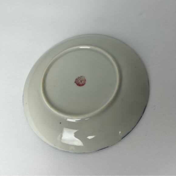 Vintage Chikaramachi Lavender & Peach Bird Floral Hand Painted Teacup Saucer Set - Picture 10 of 15